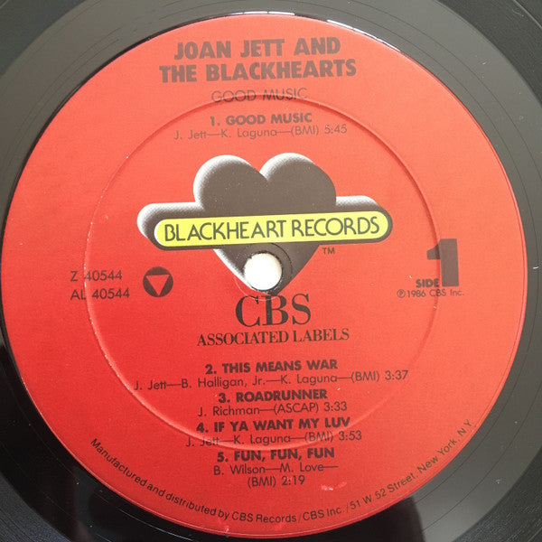 Joan Jett & The Blackhearts : Good Music (LP, Album)
