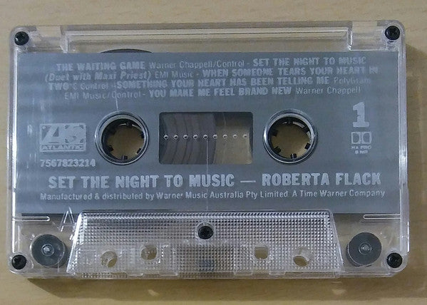 Roberta Flack : Set The Night To Music (Cass, Album)
