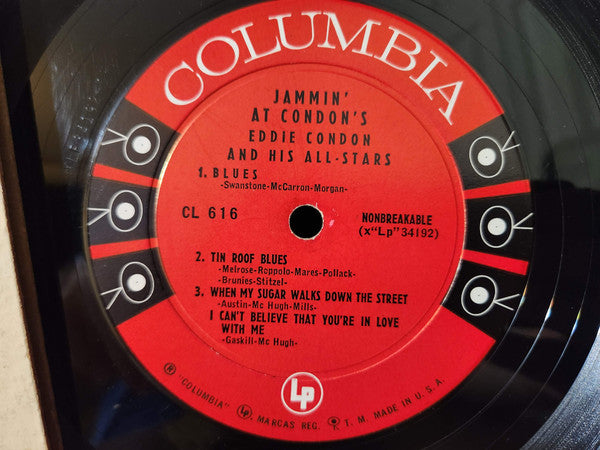 Eddie Condon And His All-Stars : Jammin' At Condon's (LP, Album, Mono)