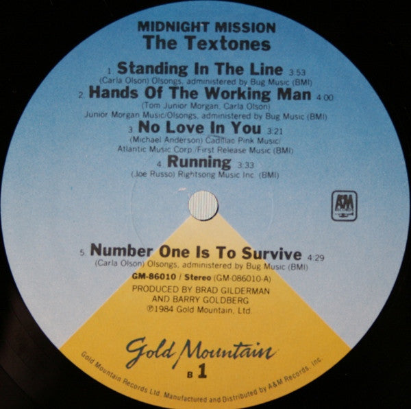 The Textones : Midnight Mission (LP, Album)