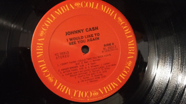 Johnny Cash : I Would Like To See You Again (LP, Album)