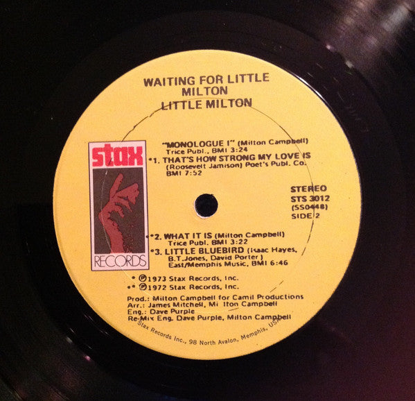 Little Milton : Waiting For Little Milton (LP, Album, Mon)