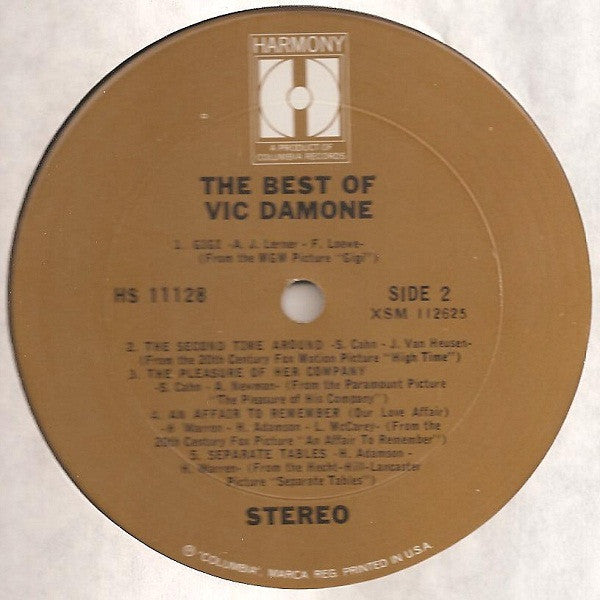 Vic Damone : On The Street Where You Live: Vic Damone's Best (LP, Comp)