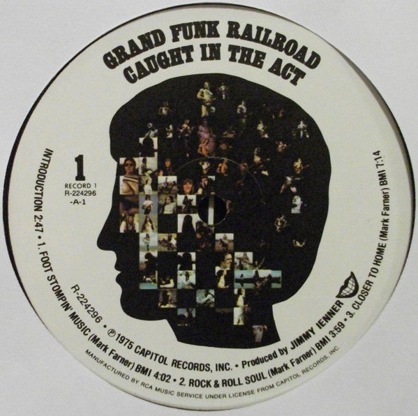 Grand Funk Railroad : Caught In The Act (2xLP, Album, Club, Ind)