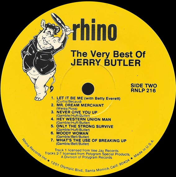 Jerry Butler : The Best Of Jerry Butler 1958-1969 (LP, Comp)