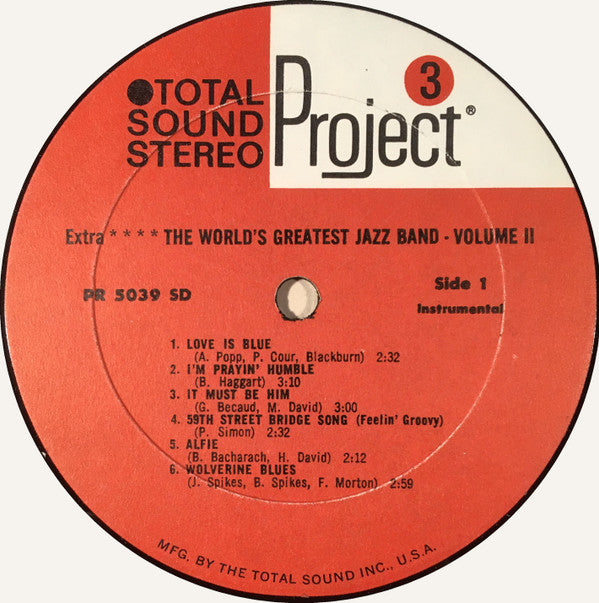The World's Greatest Jazzband Of Yank Lawson & Bob Haggart : Extra! (LP, Album, Gat)