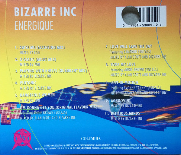 Bizarre Inc : Energique (CD, Album)