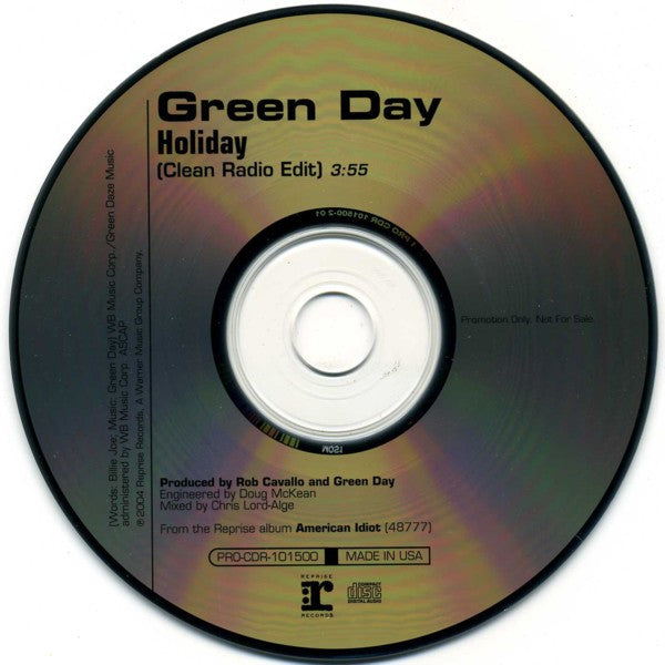 Green Day : Holiday (CD, Single, Promo)