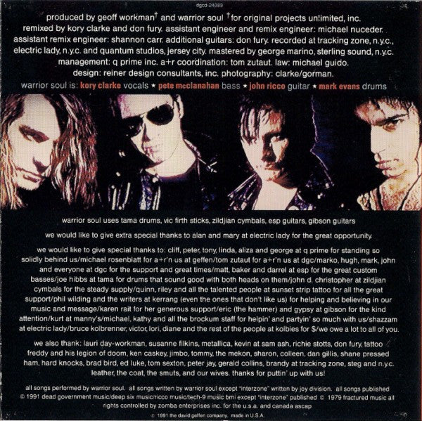 Warrior Soul : Drugs, God And The New Republic (CD, Album)