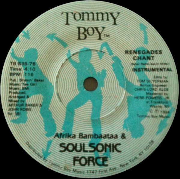 Afrika Bambaataa & Soulsonic Force : Renegades Of Funk (7", Sma)