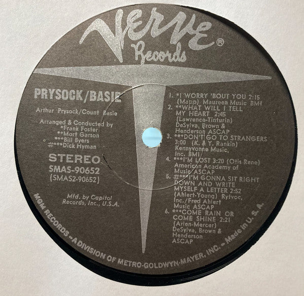 Arthur Prysock / Count Basie : Arthur Prysock / Count Basie (LP, Album, Club, Cap)