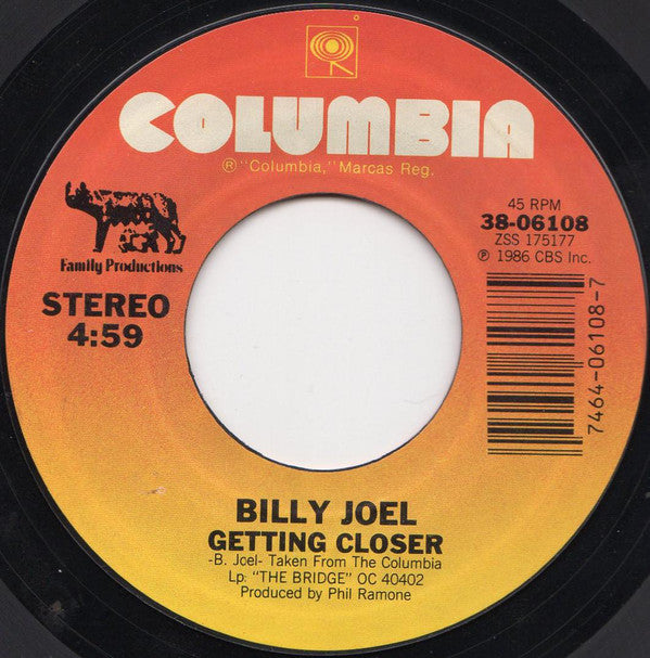 Billy Joel : A Matter Of Trust (7", Pit)