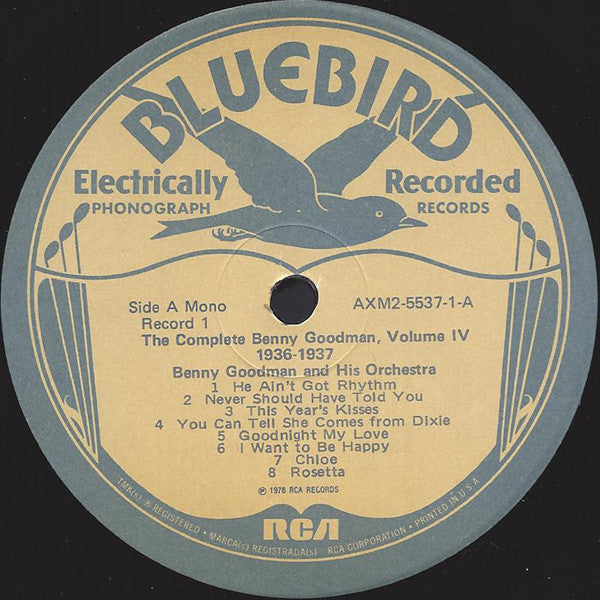Benny Goodman : The Complete Benny Goodman, Vol. IV / 1936-1937 (2xLP, Comp, Mono, RM)