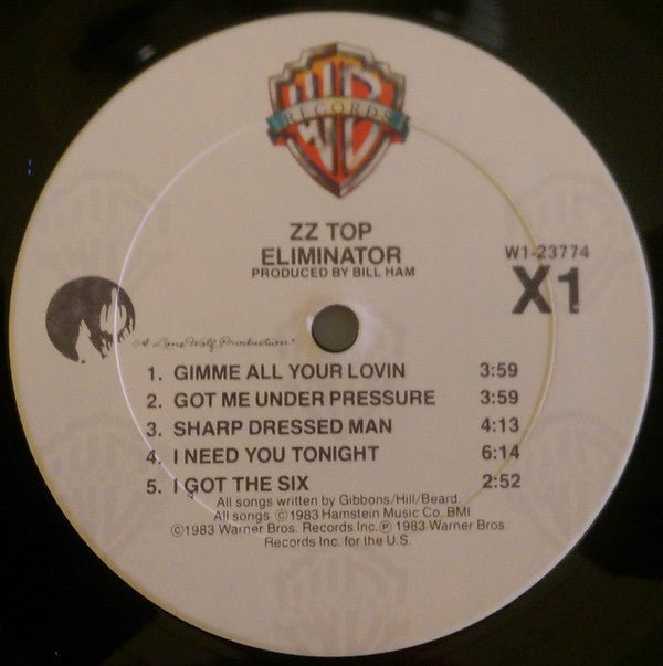 ZZ Top : Eliminator (LP, Album, Club, Pit)