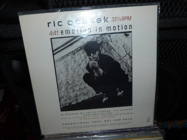 Ric Ocasek : Emotion In Motion (12", Promo)