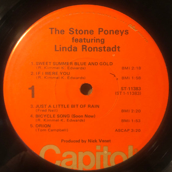 The Stone Poneys Featuring Linda Ronstadt : The Stone Poneys Featuring Linda Ronstadt (LP, Album, RE, Jac)