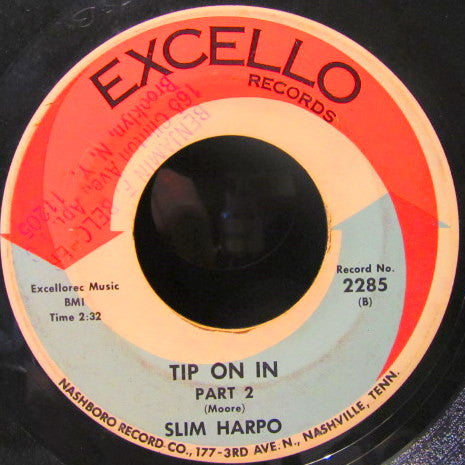 Slim Harpo : Tip On In (7", Single)