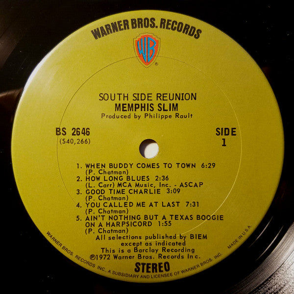Memphis Slim Featuring Buddy Guy / Junior Wells : South Side Reunion (LP, Album)