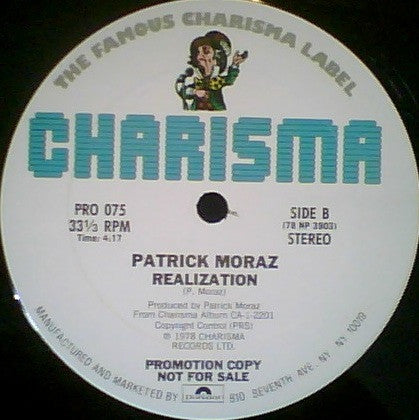 Patrick Moraz : Realization (12", Promo)
