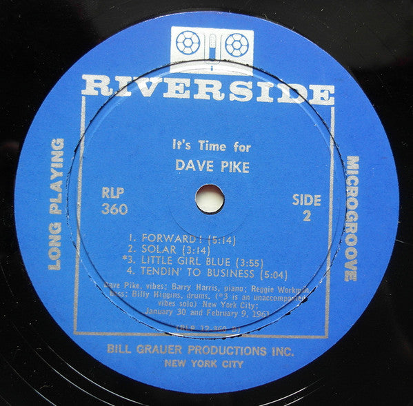 Dave Pike : It's Time For Dave Pike (LP, Album, Mono)