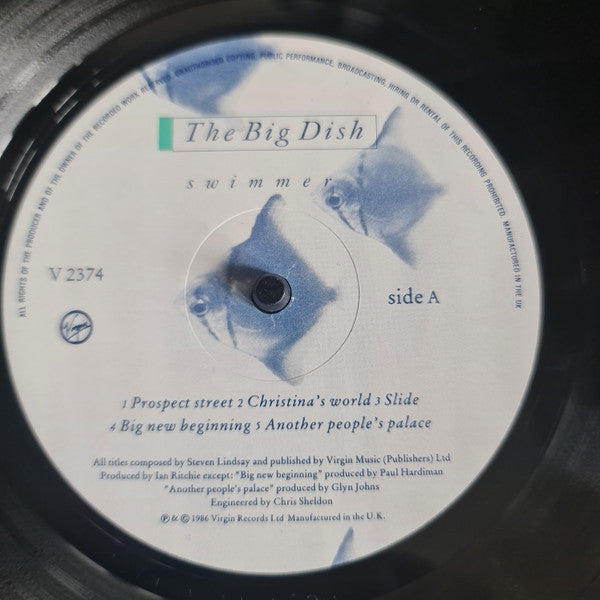 The Big Dish : Swimmer (LP, Album)