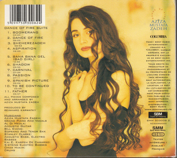 Aziza Mustafa Zadeh : Dance Of Fire (CD, Album, RE)