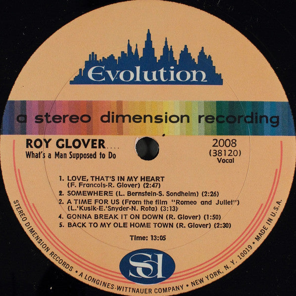 Leroy Glover (2) : What's A Man Supposed To Do (LP)