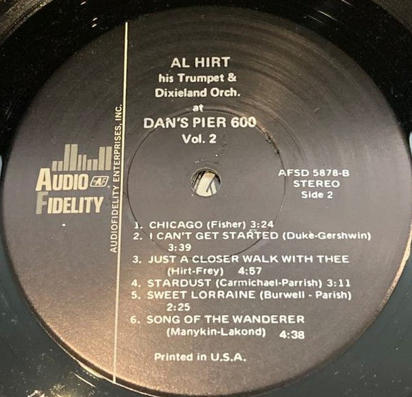 Al Hirt : Swingin' Dixie! (At Dan's Pier 600 In New Orleans) Vol. 2 (LP, Album)