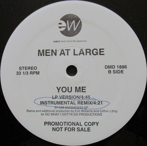 Men At Large : You Me (12", Promo)