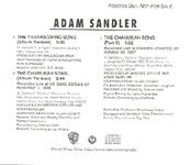Adam Sandler : The Thanksgiving Song / The Chanukah Song (CD, Single, Promo)