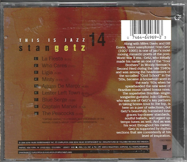 Stan Getz : This Is Jazz (CD, Comp)