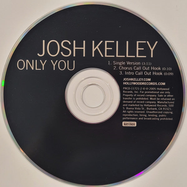 Josh Kelley : Only You (CD, Single, Promo, Sig)