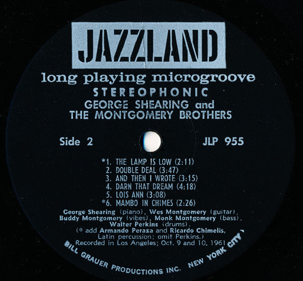 George Shearing And The Montgomery Brothers : George Shearing And The Montgomery Brothers (LP, Album)