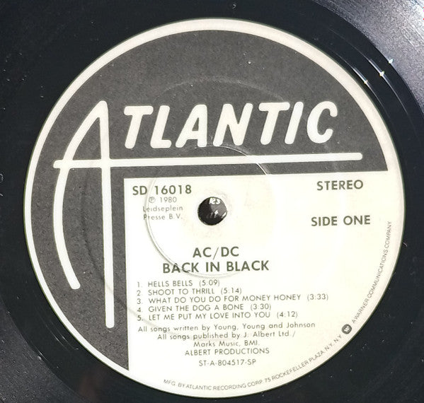 AC/DC : Back In Black (LP, Album, Emb)