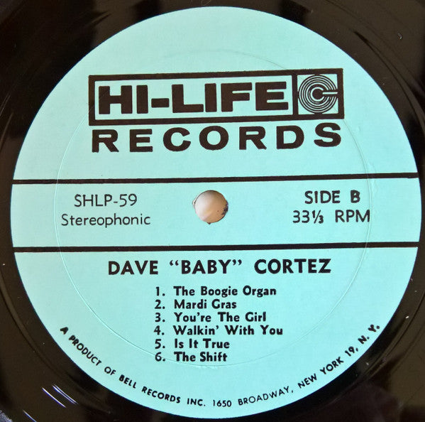 Dave "Baby" Cortez : Dave "Baby" Cortez (LP)