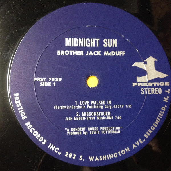 Brother Jack McDuff : The Midnight Sun (LP, Album)