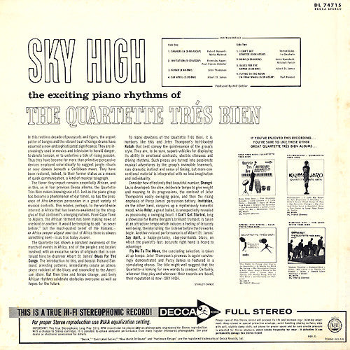Quartette Trés Bien : Sky High (LP, Album)
