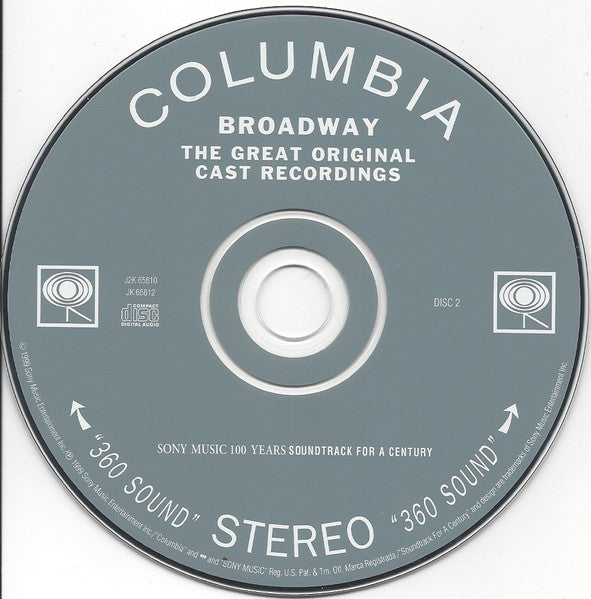 Various : Broadway: The Great Original Cast Recordings (2xCD, Comp)