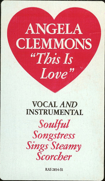 Angela Clemmons : This Is Love (12", Promo)