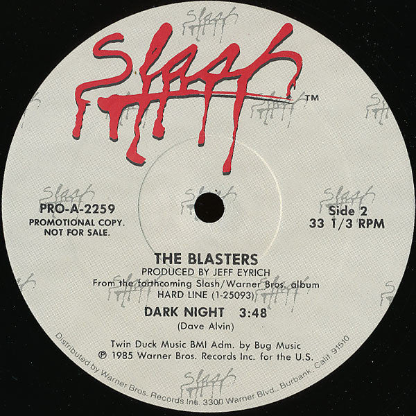 The Blasters : Colored Lights / Dark Night (12", Promo)