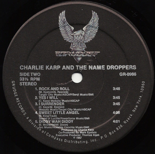 Charlie Karp & The Name Droppers : Charlie Karp & The Name Droppers (LP, Album)