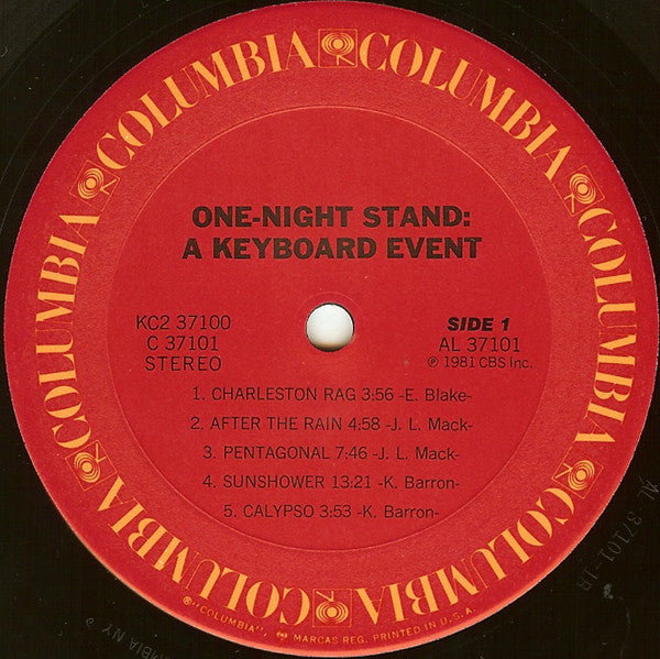 Various : One Night Stand: A Keyboard Event (2xLP, Album, Gat)