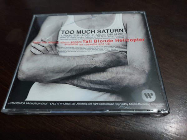 Francis Dunnery : Too Much Saturn (CD, Single, Promo)