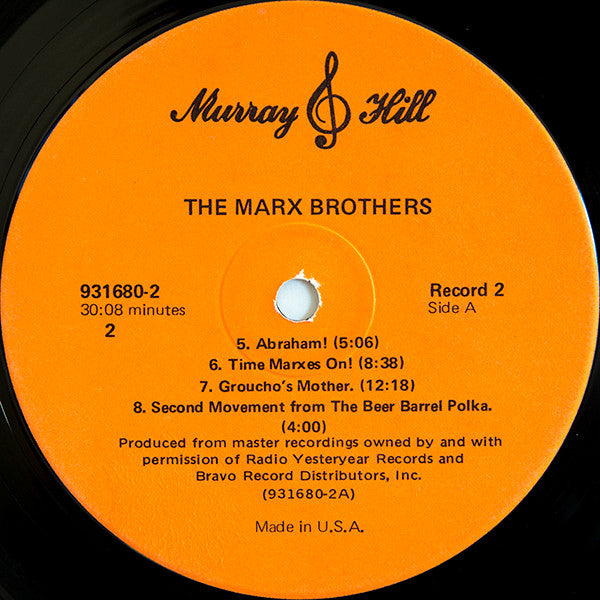 The Marx Brothers : Three Hours... Fifty-Nine Minutes... Fifty-One Seconds... With The Marx Brothers (4xLP, Comp + Box)