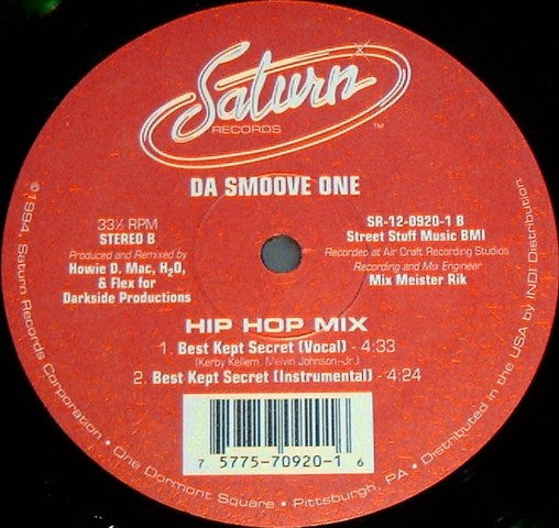 Da Smoove One : Best Kept Secret (12", Bla)