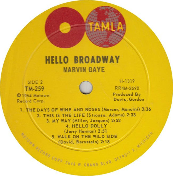 Marvin Gaye : Hello Broadway (LP, Mono)
