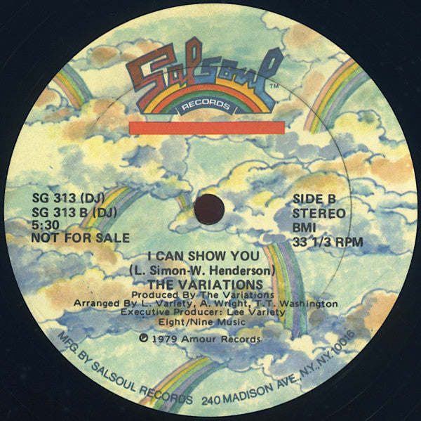 The Variations : I Love You And Disco Too (12", Single, Promo)