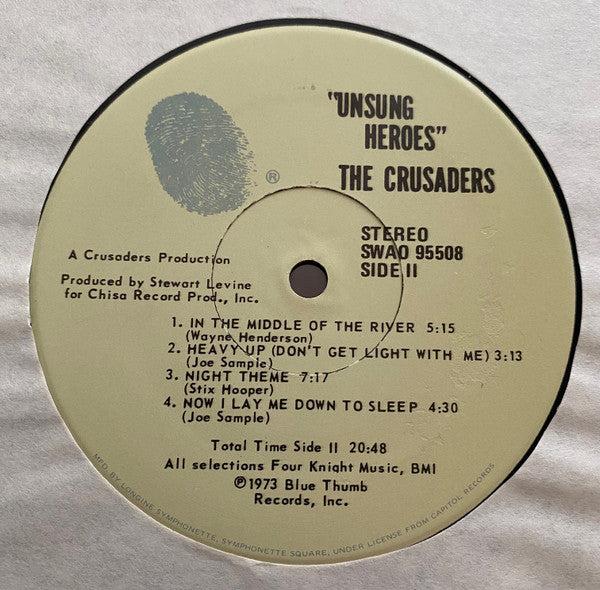 The Crusaders : Unsung Heroes (LP, Album, Club, Cap)