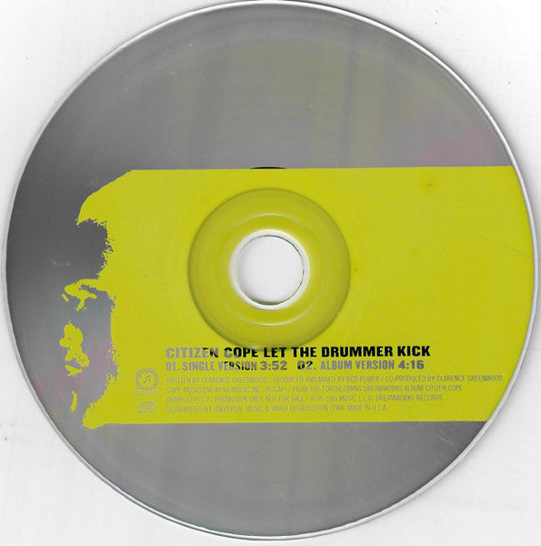 Citizen Cope : Let The Drummer Kick (CD, Single, Promo)