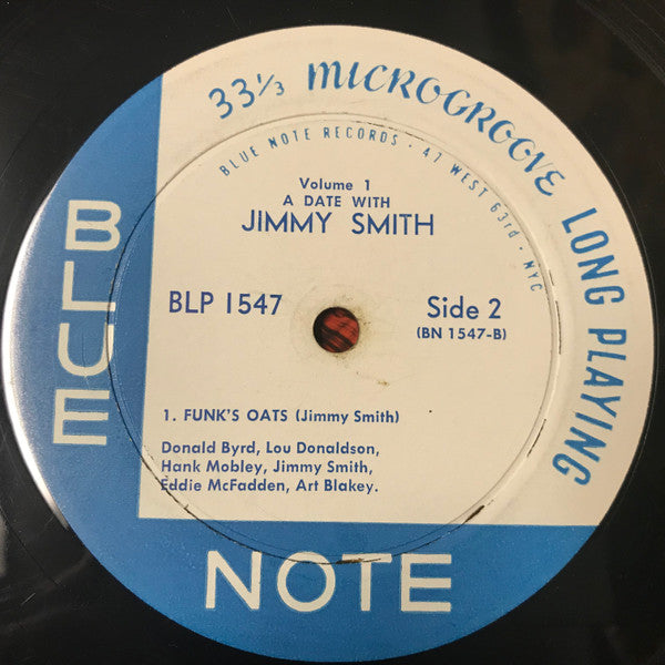 Jimmy Smith : A Date With Jimmy Smith (Volume One) (LP, Album, Mono, RP)